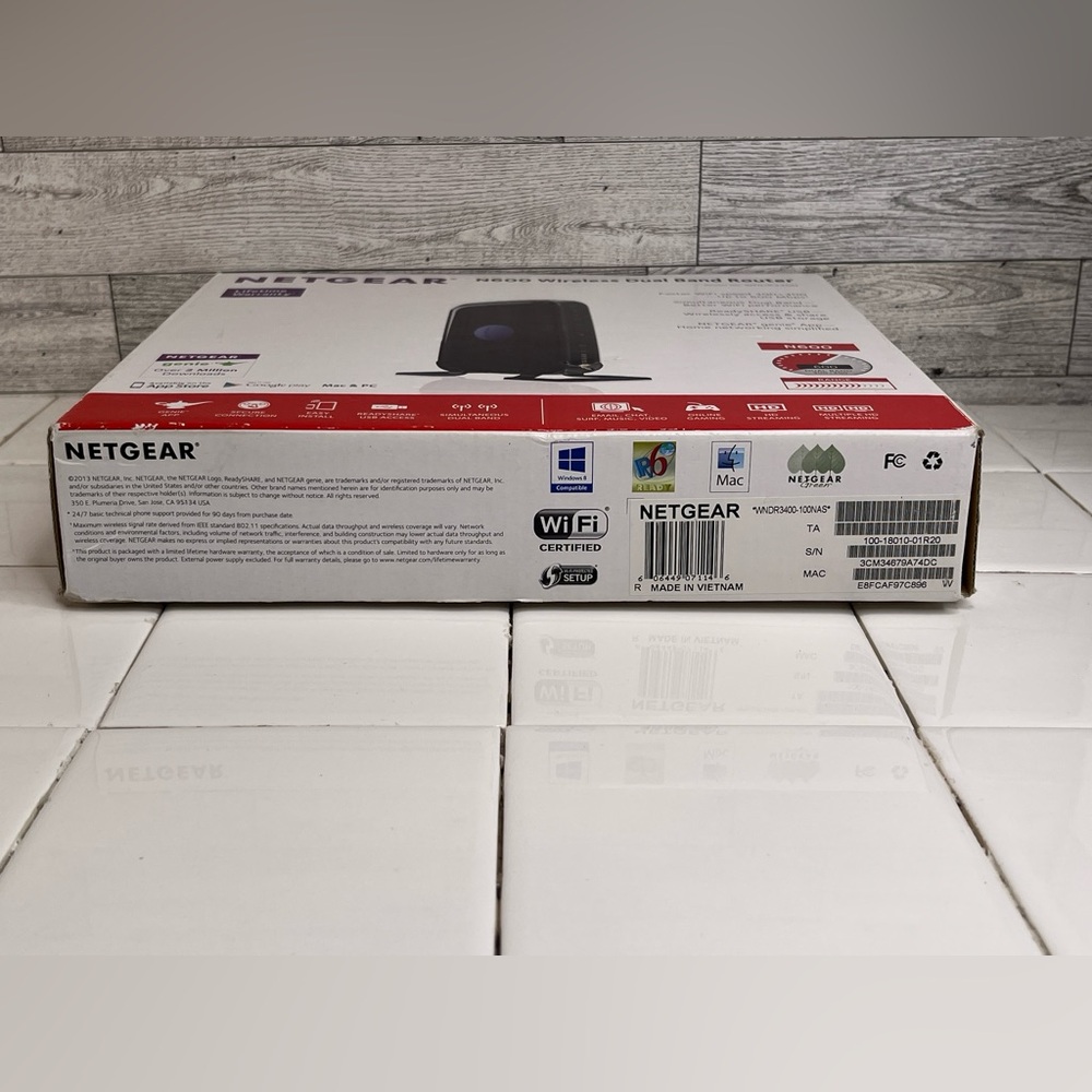 NETGEAR N600 DUAL BAND WI-FI ROUTER MODEL WNDR3400 - Picture 5 of 12
